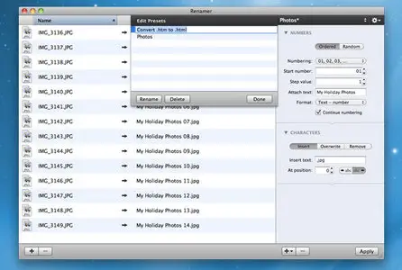 Incredible Bee Renamer v4.1.2 Mac OS X