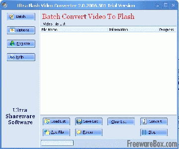 Ultra Video To Flash Converter Version : 2.0.2006.926