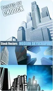 Modern skyscrapers - Stock Vector