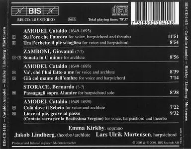 Emma Kirkby, Jakob Lindberg, Lars Ulrik Mortensen - Cataldo Amodei: Solo cantatas (2004)