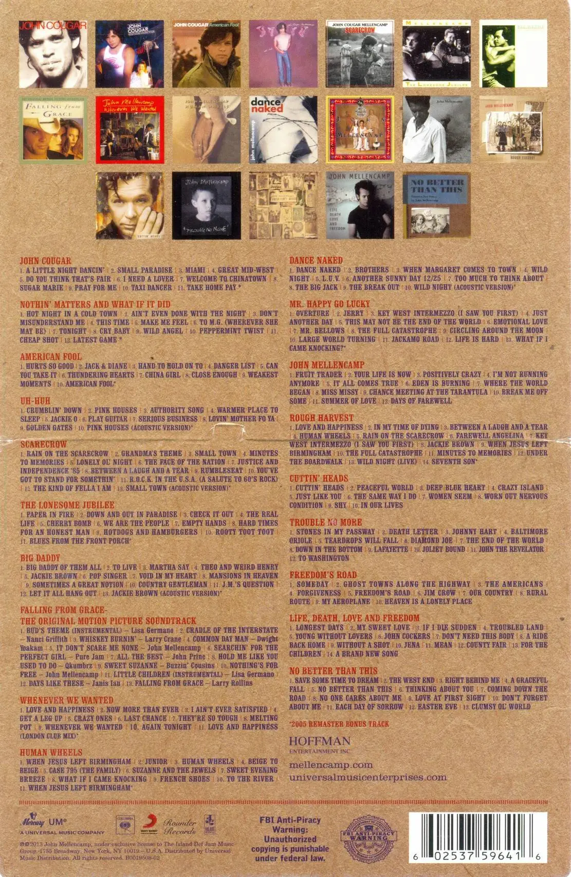 John Mellencamp - 1978-2012 (2013) {19 Disc Box Set Mercury Records B0019508-02}