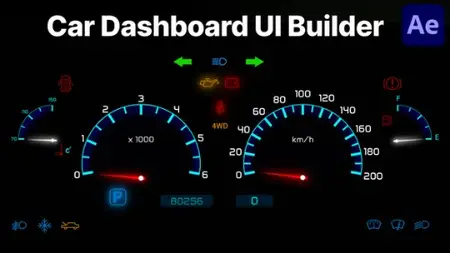 VideoHive - Car Speedometer Dashboard UI Pack - 61519514