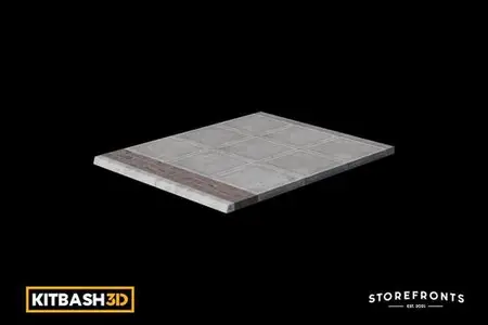 Kitbash: Storefronts - Sidewalk E FB9EK5H