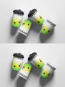 Paper Coffee Cup Mockup Set 5LUACHF