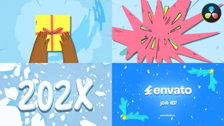 Christmas Gift Logo Opener | DaVinci Resolve 55761276