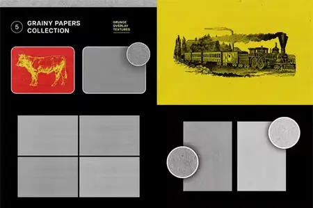 Grainy Papers - Grunge Overlay PSD Textures for Photoshop