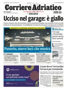Corriere Adriatico Ancona - 20 Settembre 2025
