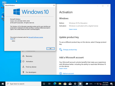 Windows 10 21H1 10.0.19043.1052 AIO 26in2 (x86/x64) Preactivated June 2021