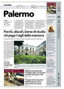 la Repubblica Palermo - 26 Aprile 2018