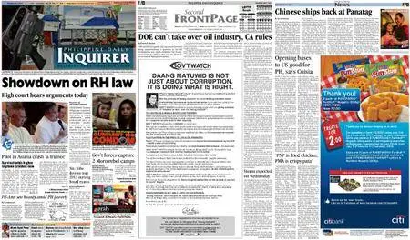 Philippine Daily Inquirer – July 09, 2013