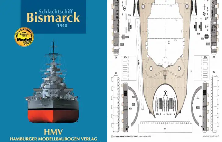 Bismarck 1939 чертеж