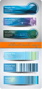 Abstract header design - banners