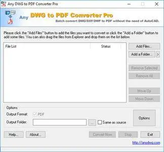 Any DWG to PDF Converter Pro 2018.0 + Portable