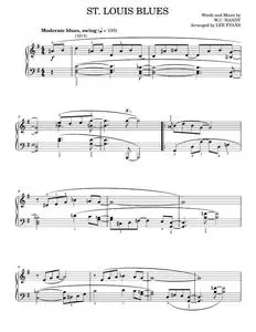 St. Louis Blues - Bessie Smith, Louis Armstrong, W.C. Handy (Piano Solo)
