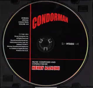 Henry Mancini - Condorman: Original Motion Picture Soundtrack (1981) Intrada Special Collection 2012