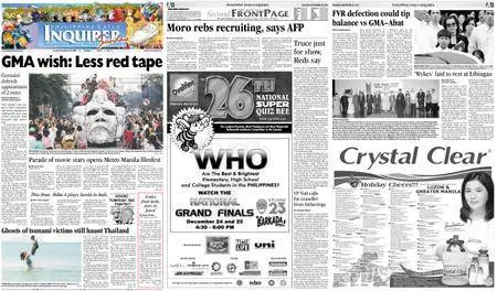 Philippine Daily Inquirer – December 25, 2005