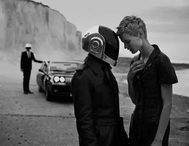 Saskia de Brauw & Daft Punk by Peter Lindbergh for M Le Monde December 2013