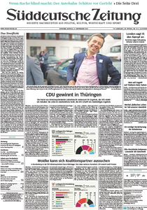 Süddeutsche Zeitung vom Montag, 15. September 2014