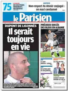 Le Parisien + Le cahier de Paris - Samedi 3 septembre 2011