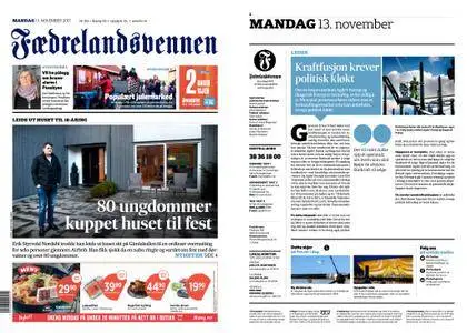 Fædrelandsvennen – 13. november 2017