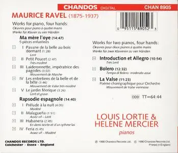 Louis Lortie, Helene Mercier - Ravel: Music For Four Hands (1992)