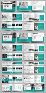 Business Plan Landscape Brochure Template H7UBXZZ