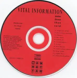 Vital Information - Easier Done Than Said (1992) {Manhattan Records}