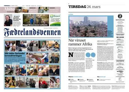 Fædrelandsvennen – 24. mars 2020