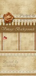 Stock Photo - Vintage Backgrounds with Lace