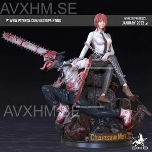 OXO3D - Makima and Denji - ChainSaw Man_SFW_NSFW