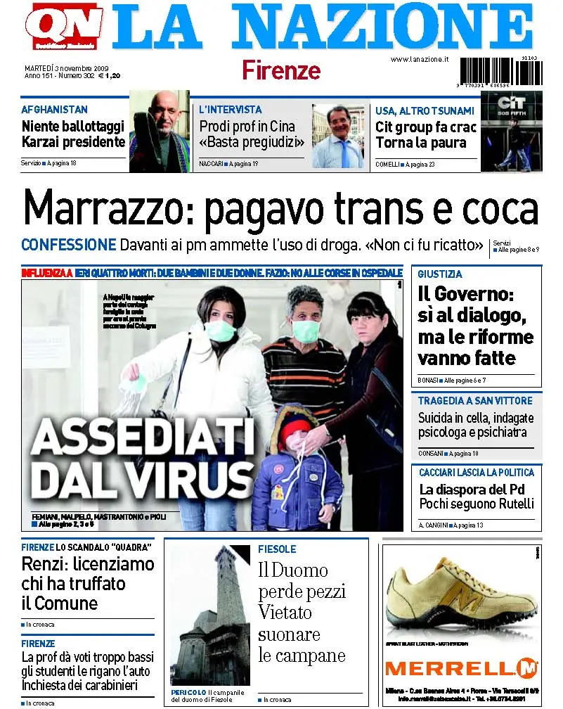 La Nazione 03 Novembre 2009