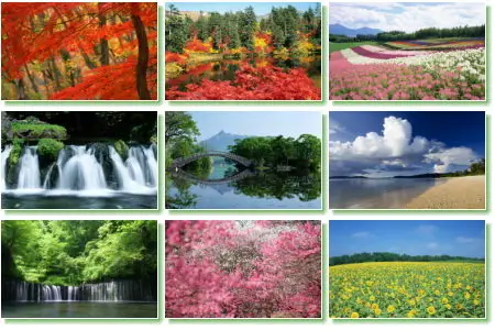 Wallpaper pack: The Japanese nature. Hokkaido