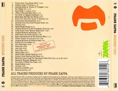 Frank Zappa - Mystery Disc (1998) {2012 Universal--Zappa Records Remaster 0238912}