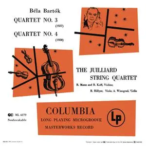 Juilliard String Quartet - Bartók: Quartet No. 3 & Quartet No. 4 (1950)