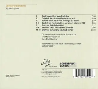 John-Eliot Gardiner, Orchestre Révolutionnaire et Romantique - Johannes Brahms: Symphony No.4 (2010)