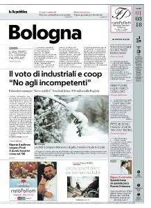 la Repubblica Bologna - 1 Marzo 2018