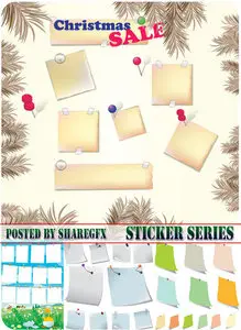 Stock Vector - Sticker Series