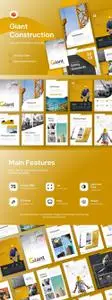 Giant Construction Portrait PowerPoint Template