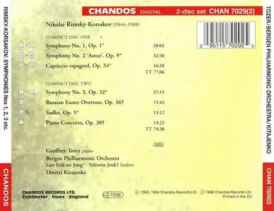Dmitri Kitajenko, Bergen Philharmonic Orchestra - Nikolai Rimsky-Korsakov: Symphonies Nos. 1-3 (1996)