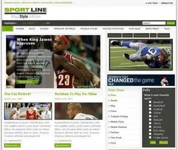 SportLine Joomla template