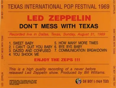 Led Zeppelin - Don't Mess With Texas (1991) {Oh Boy} **[RE-UP]**