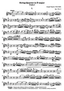 HaydnFJ - String Quartet in D major