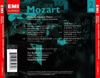 Vladimir Spivakov, English Chamber Orchestra - Mozart: Violin Concertos, Sinfonia Concertante (2005)