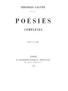 «Poésies Complètes – Tome 2» by Théophile Gautier