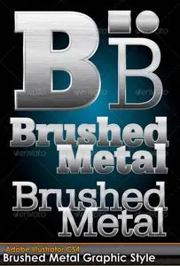 GraphicRiver Brushed Metal Illustrator Graphic Style