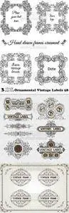 Vectors - Ornamental Vintage Labels 58