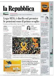 la Repubblica - 26 Marzo 2018