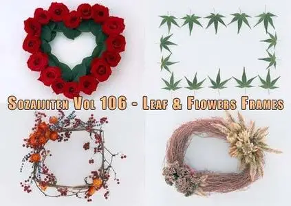 DataCraft SozaiJiten Vol 106 - Leaf & Flower Frames