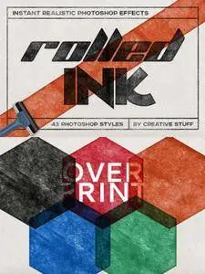 CreativeMarket - Rolled Ink Instant Photoshop Effect
