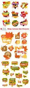 Vectors - Shiny Autumn Sale Elements